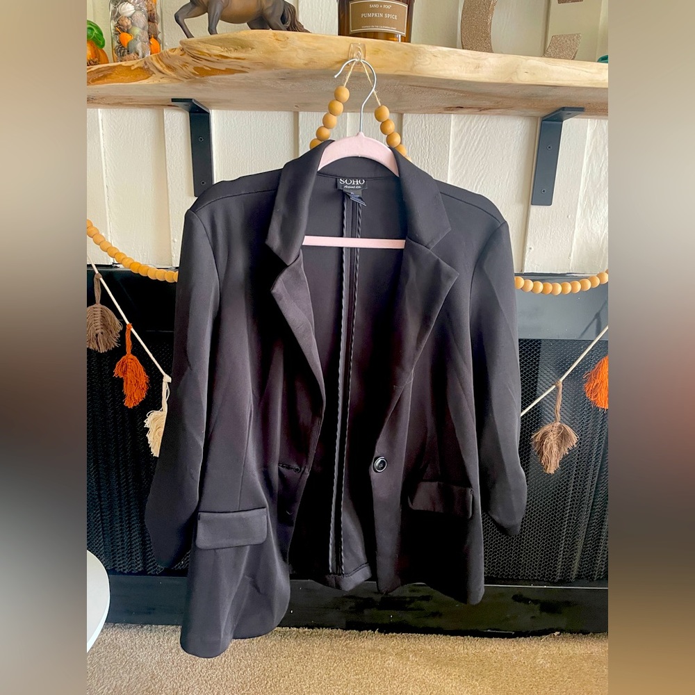 Black SOHO Stretch Blazer - Size XL